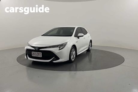 White 2022 Toyota Corolla Hatchback Ascent Sport Hybrid