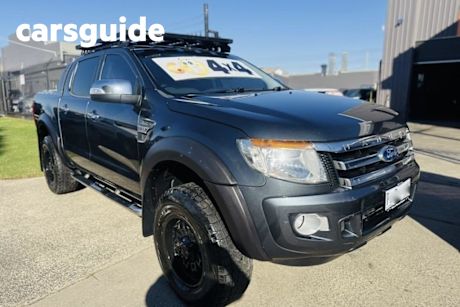 Grey 2014 Ford Ranger Dual Cab Utility XLT 3.2 (4X4)