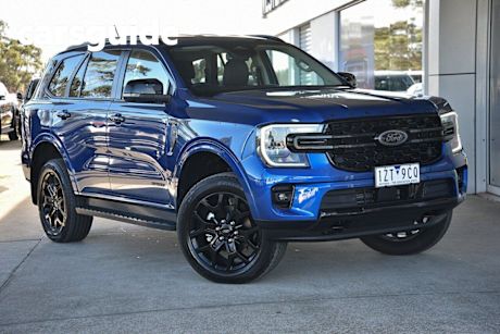 Blue 2024 Ford Everest Wagon Sport (rwd)