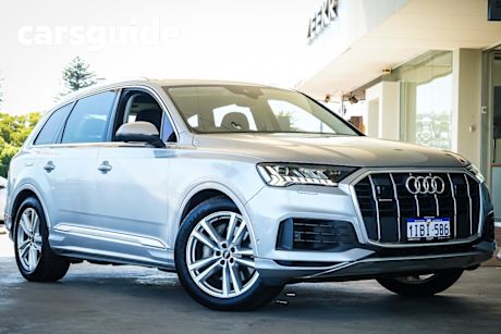 Silver 2021 Audi Q7 Wagon 50 TDI Quattro Mhev