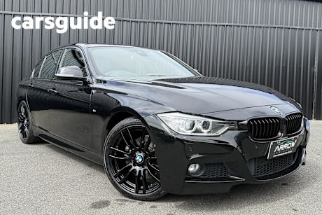 Black 2015 BMW 320D Sedan
