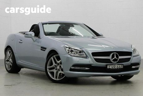 Silver 2015 Mercedes-Benz SLK250 Convertible