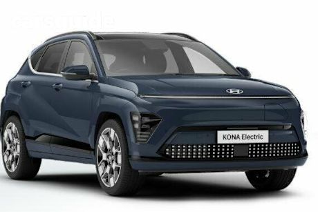 Blue 2024 Hyundai Kona Wagon Electric Premium EXT Range