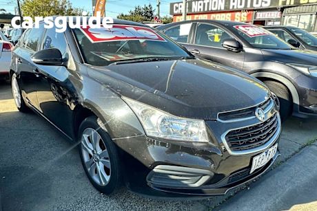 Black 2015 Holden Cruze Sedan Equipe