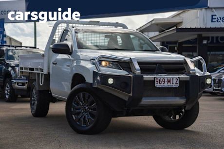 White 2019 Mitsubishi Triton Cab Chassis GLX (4X4)