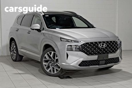 Silver 2023 Hyundai Santa FE Wagon Highlander Crdi (awd)