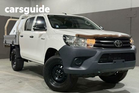 White 2020 Toyota Hilux Double Cab Pick Up Workmate HI-Rider