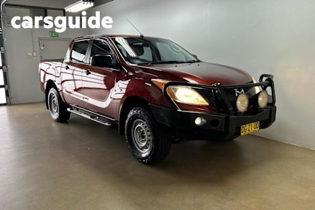 Red 2012 Mazda BT-50 Dual Cab Utility XT (4X4)