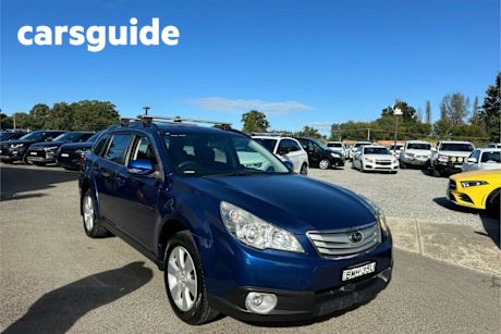 Blue 2010 Subaru Outback Wagon 2.5I Premium