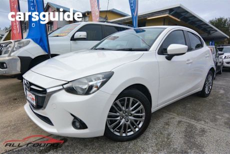 White 2014 Mazda 2 Hatchback Genki