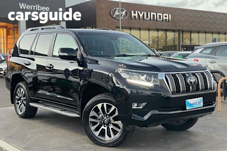 Black 2023 Toyota Landcruiser Prado Wagon VX Flat Tailgate