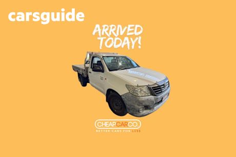 White 2012 Toyota Hilux Cab Chassis Workmate