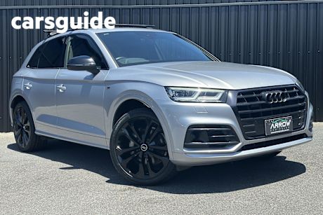Silver 2018 Audi Q5 Wagon 45 TFSI Sport S Tronic Quattro Ultra Black Edition