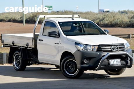 White 2016 Toyota Hilux Cab Chassis Workmate