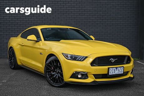Yellow 2017 Ford Mustang Coupe Fastback GT 5.0 V8