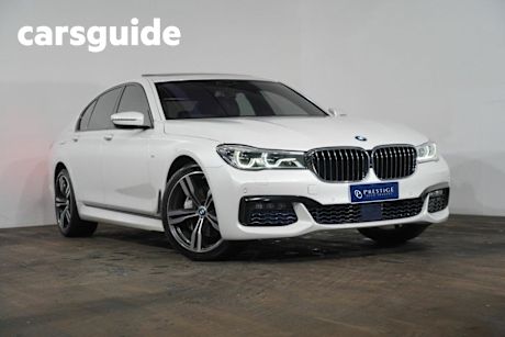 White 2016 BMW 740I Sedan