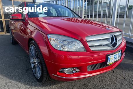 Red 2010 Mercedes-Benz C250 Sedan CGI Elegance