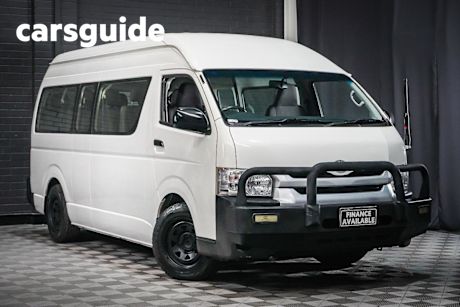 White 2018 Toyota Hiace Bus Commuter