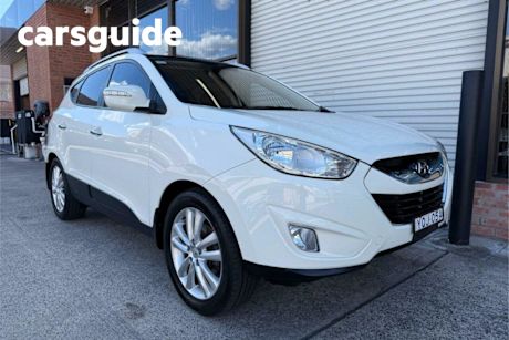 White 2011 Hyundai IX35 Wagon Highlander (awd)