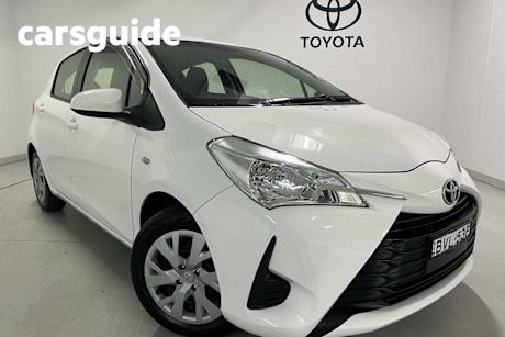 White 2017 Toyota Yaris Hatchback Ascent