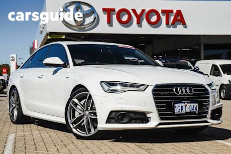 White 2017 Audi A6 Sedan 3.0 TDI Biturbo Quattro