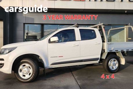 White 2018 Holden Colorado Crew Cab Chassis LS (4X4)
