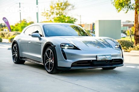 Silver 2021 Porsche Taycan Coupe 4S