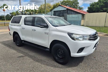 White 2015 Toyota Hilux Dual Cab Utility SR HI-Rider