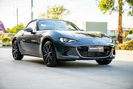 Grey 2024 Mazda MX-5 Convertible G20 Roadster GT