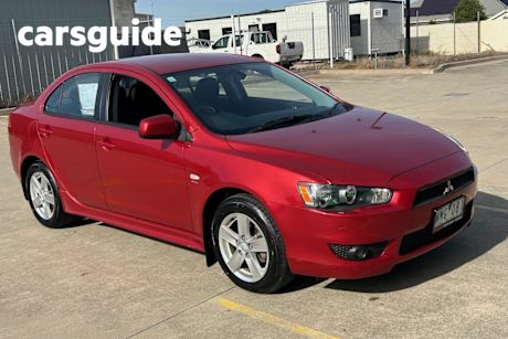 Red 2008 Mitsubishi Lancer Sedan VR