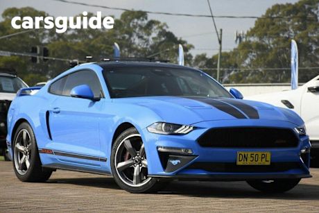 Blue 2023 Ford Mustang Fastback GT 5.0 V8