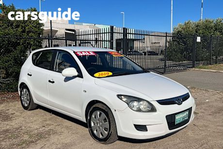 White 2010 Hyundai I30 Hatchback SX
