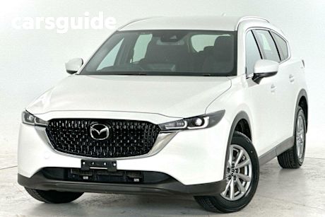 White 2023 Mazda CX-8 Wagon G25 Sport (fwd)