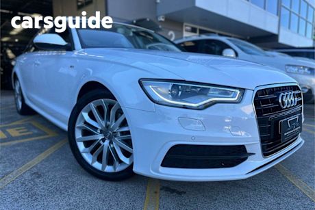 White 2013 Audi A6 Sedan 2.0 Tfsi