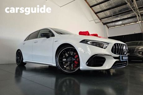 White 2020 Mercedes-Benz A45 Hatchback S 4Matic