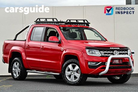 Red 2019 Volkswagen Amarok Dual Cab Utility V6 TDI 550 Highline