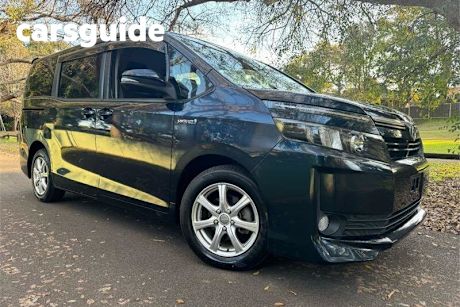 Blue 2014 Toyota Voxy Wagon Hybrid 7 seater Hybrid 7 seater