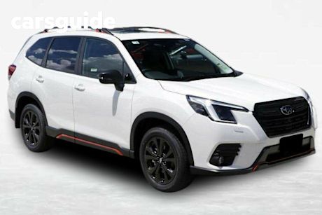 White 2024 Subaru Forester Wagon 2.5I Sport (awd)