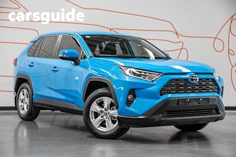 Blue 2021 Toyota RAV4 Wagon GX (2WD) Hybrid