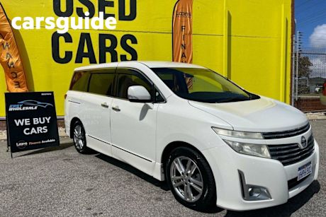 White 2011 Nissan Elgrand Wagon APE50 Highwaystar Wagon 4dr Auto 4sp 3.5i