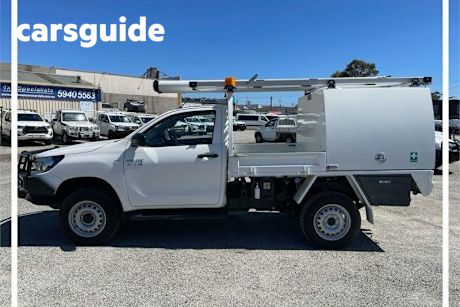 White 2020 Toyota Hilux Cab Chassis SR (4X4)