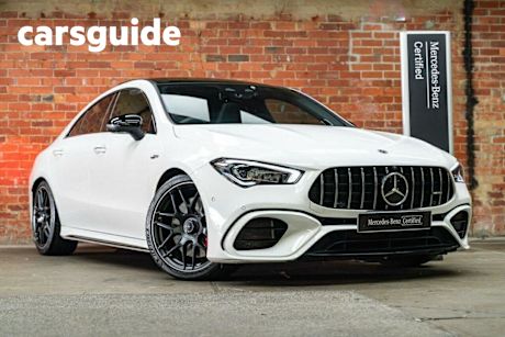 White 2020 Mercedes-Benz CLA45 Coupe S 4Matic+