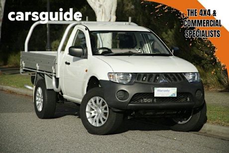 White 2007 Mitsubishi Triton Cab Chassis GLX