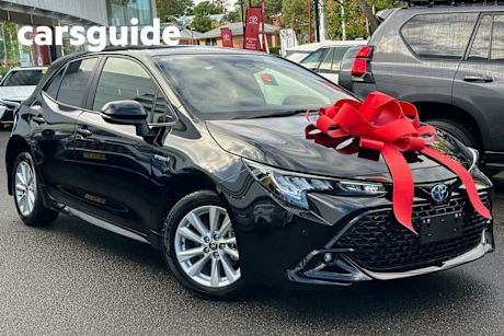 Black 2023 Toyota Corolla Hatchback SX Hybrid