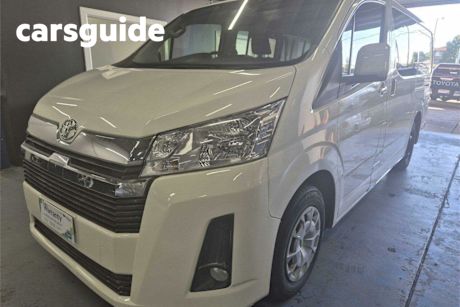 White 2021 Toyota Hiace Crew Van LWB (5 Seats)