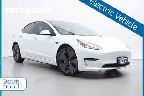 White 2023 Tesla Model 3 Sedan Rear-Wheel Drive
