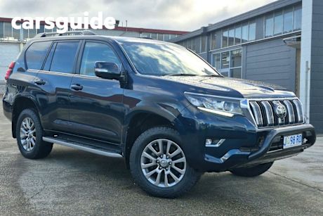 Blue 2021 Toyota Landcruiser Prado Wagon VX Flat Tailgate
