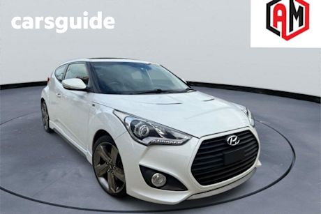 White 2014 Hyundai Veloster Coupe SR Turbo