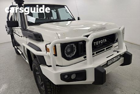 White 2023 Toyota Landcruiser 70 Series Double Cab Chassis LC79 GXL