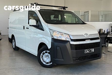 White 2023 Toyota Hiace Van LWB (4 Door) Barn Door